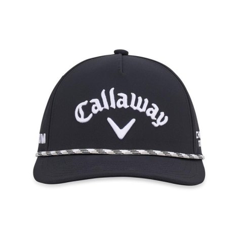 Callaway, czapka golfowa Tour Authentic Performance Rope, granatowa, model 26, na bokach emblematy Quantum i Chrome Tour