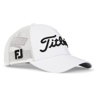 Titleist, czapka golfowa Tour Performance z siatką, koloru biało-czarnego