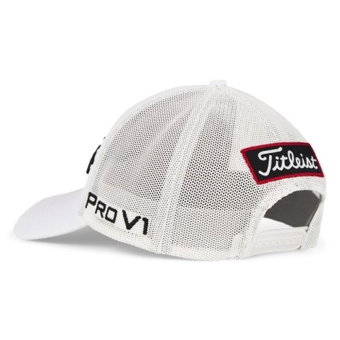 Titleist, czapka golfowa Tour Performance z siatką, koloru biało-czarnego