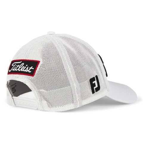 Titleist, czapka golfowa Tour Performance z siatką, koloru biało-czarnego