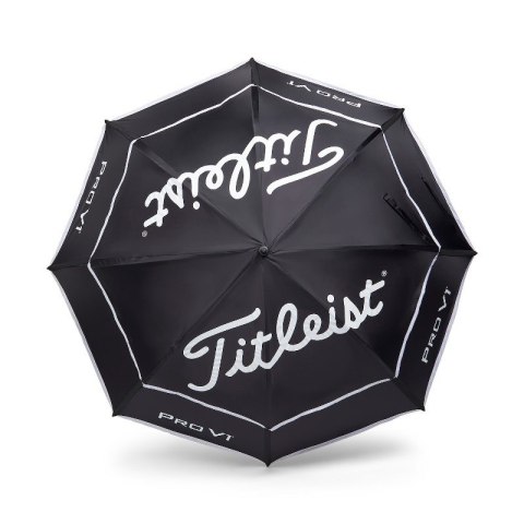 Titleist, parasol golfowy Tour UV, z ochroną UV, kolor czarno-biały