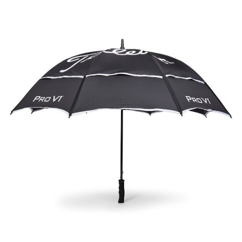 Titleist, parasol golfowy Tour UV, z ochroną UV, kolor czarno-biały