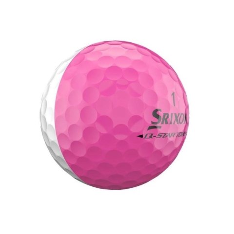 Srixon, piłki golfowe Q-STAR TOUR DIVIDE6, kolory biało-różowe, 12 szt