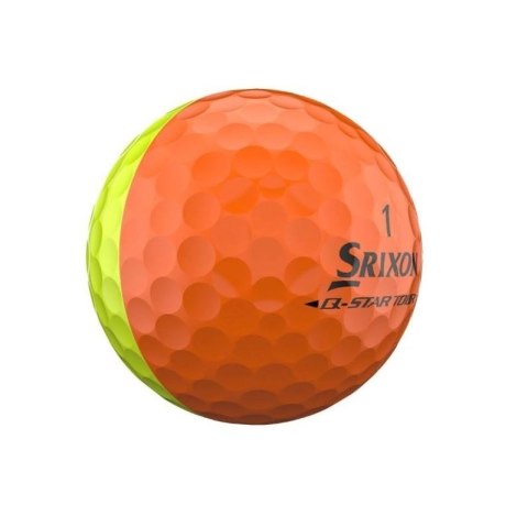 Srixon, piłki golfowe Q-STAR TOUR DIVIDE6, kolory zółto-pomarańczowe, 12 szt