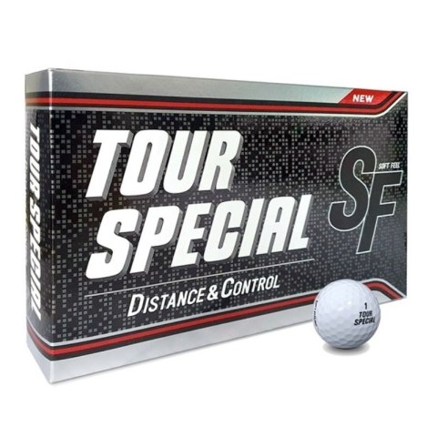 Srixon, piłki golfowe TOUR SPECIAL Soft Feel E4, kolor biały, 15 sztuk