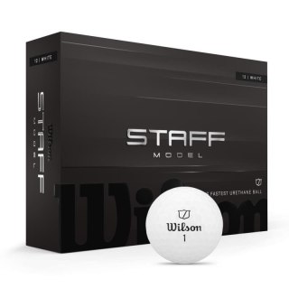 Wilson, piłki golfowe Staff Model 2026, kolor biały, 12 sztuk