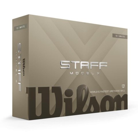 Wilson, piłki golfowe Staff Model X, 2026, kolor biały, 12 sztuk