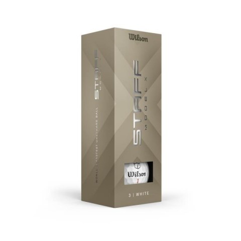 Wilson, piłki golfowe Staff Model X, 2026, kolor biały, 12 sztuk