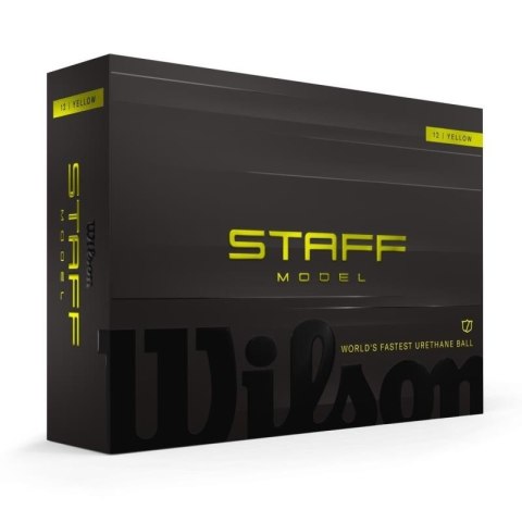 Wilson, piłki golfowe Staff Model 2026, kolor zółty, 12 sztuk