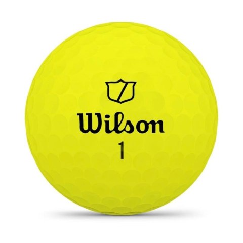 Wilson, piłki golfowe Staff Model 2026, kolor zółty, 12 sztuk