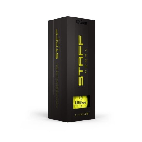 Wilson, piłki golfowe Staff Model 2026, kolor zółty, 12 sztuk