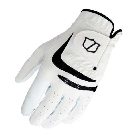 Rękawica golfowa Wilson GRIP PLUS 25, Męska RH, biała, rozm. M (golfista leworęczny)