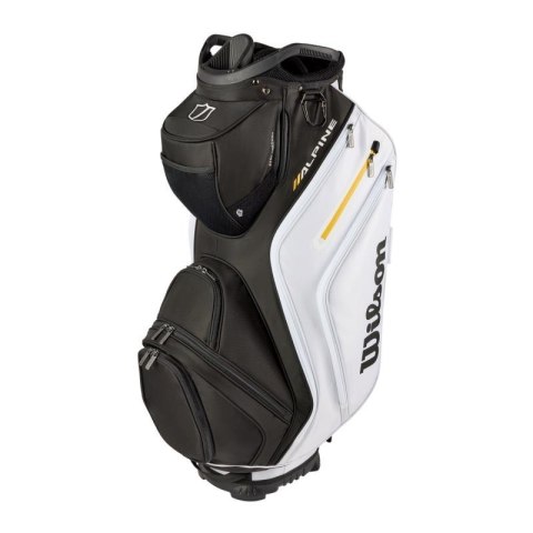 Wilson, torba golfowa Alpine (cartbag na wózek), czarno-biało-pomarańczowa