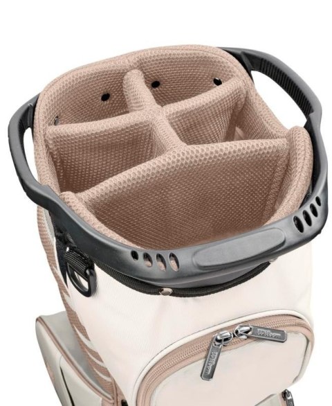 Wilson, torba golfowa Aurora (damska typ standbag do noszenia) bezowo-biała