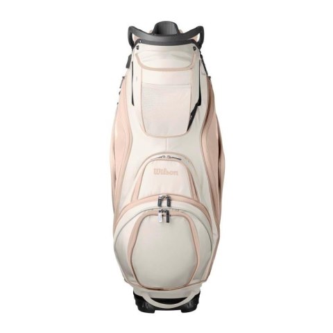 Wilson, torba golfowa Aurora (damska typ cartbag na wózek) bezowo-biała