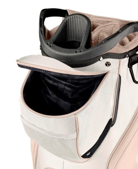 Wilson, torba golfowa Aurora (damska typ cartbag na wózek) bezowo-biała