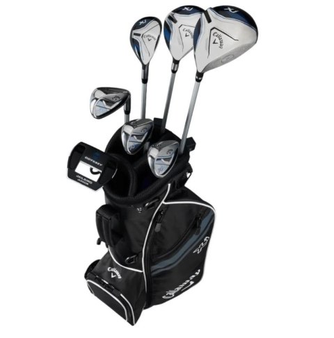Callaway, zestaw kijów do golfa XJ-3 dla juniorów, 7 kijów z torbą na nóżkach, czarny, grafit set