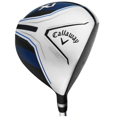 Callaway, zestaw kijów do golfa XJ-3 dla juniorów, 7 kijów z torbą na nóżkach, niebiesko-biały, grafit set