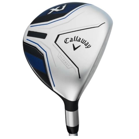 Callaway, zestaw kijów do golfa XJ-3 dla juniorów, 7 kijów z torbą na nóżkach, niebiesko-biały, grafit set