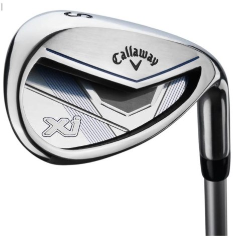 Callaway, zestaw kijów do golfa XJ-3 dla juniorów, 7 kijów z torbą na nóżkach, niebiesko-biały, grafit set