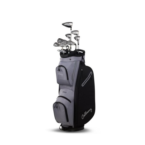 Callaway, zestaw kijów do golfa REVA 26, damski, 10 kijów z torbą cartbag kolor czarno-srebrny, grafit set