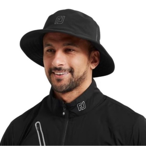 FootJoy, kapelusz golfowy na deszcz Hydroseries, kolor czarny, rozmiar L-XL