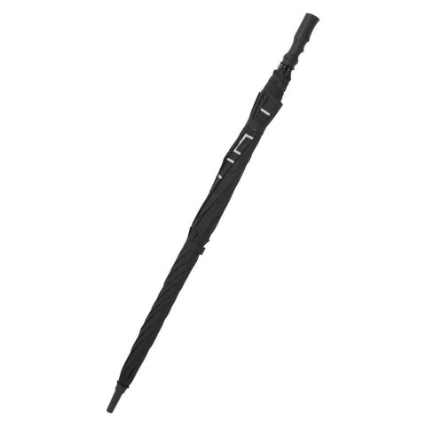 FootJoy, parasol golfowy FJ Double Canopy, czarno-biały z logo FJ, 68 cali do wózka golfowego