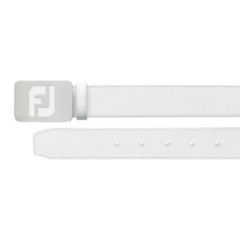 Pasek golfowy FootJoy skórzany, biały