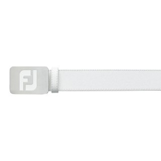 Pasek golfowy FootJoy skórzany, biały