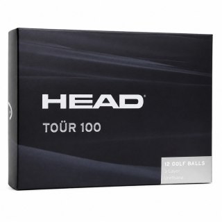 HEAD GOLF, piłki golfowe Head Tour No.100, kompresja 100, kolor biały, 12 sztuk