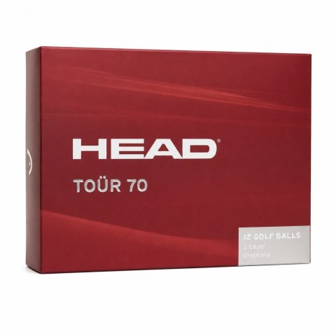HEAD GOLF, piłki golfowe Head Tour No.70, kompresja 70, kolor biały, 12 sztuk