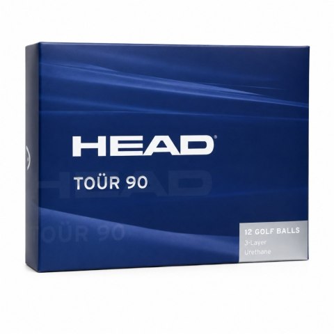 HEAD GOLF, piłki golfowe Head Tour No.90, kompresja 90, kolor biały, 12 sztuk