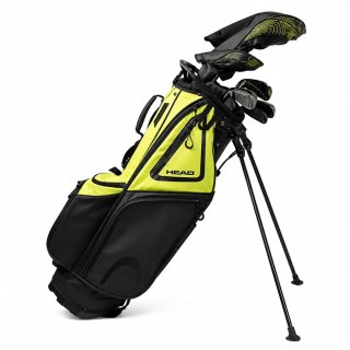 HEAD GOLF, zestaw 11 kijów do golfa na stalowych szaftach z torbą, 12 elementów, golfista praworęczny