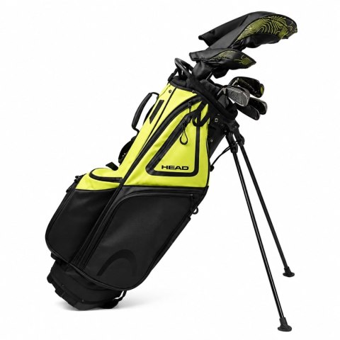 HEAD GOLF, zestaw 11 kijów do golfa na stalowych szaftach z torbą, 12 elementów, golfista praworęczny