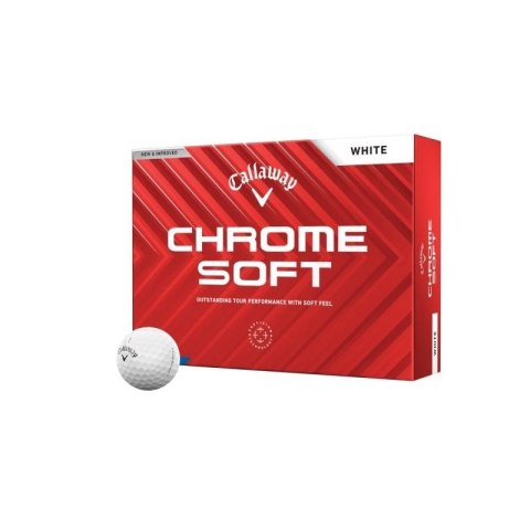 CALLAWAY, piłki golfowe CHROME SOFT 2024 (białe, 12 szt.) CALLAWAY, piłki golfowe CHROME SOFT 2024 (białe, 12 szt.)