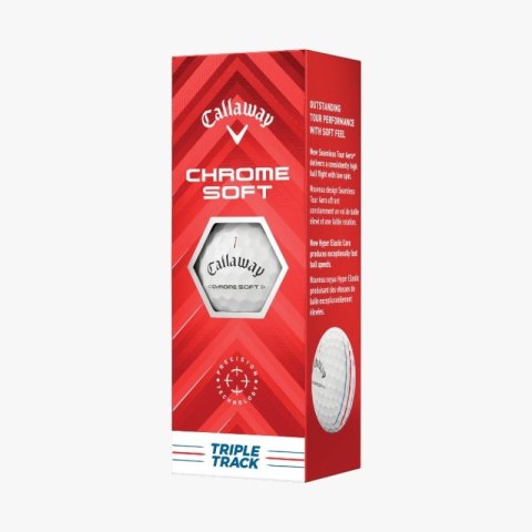 CALLAWAY, piłki golfowe CHROME SOFT 2024 (białe, TripleTrack, 36 szt plus 12 szt. za free) CALLAWAY, piłki golfowe CHROME SOFT 2024 (białe, TripleTrack, 36 szt plus 12 szt. za free)