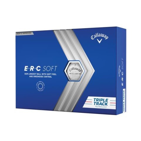 Callaway, piłki golfowe ERC SOFT 2023, Triple Track (białe, 12 szt.) Callaway, piłki golfowe ERC SOFT 2023, Triple Track (białe, 12 szt.)