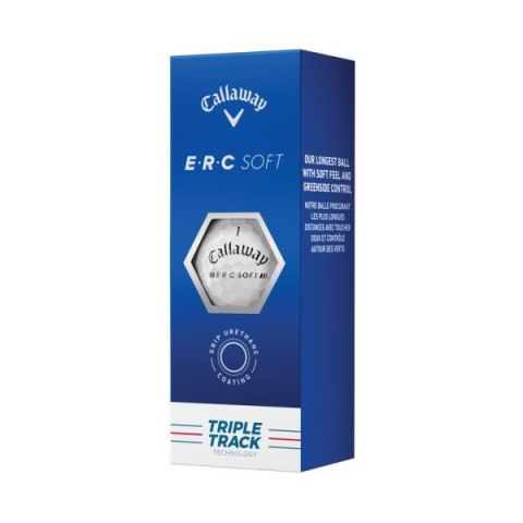 Callaway, piłki golfowe ERC SOFT 2023, Triple Track (białe, 12 szt.) Callaway, piłki golfowe ERC SOFT 2023, Triple Track (białe, 12 szt.)