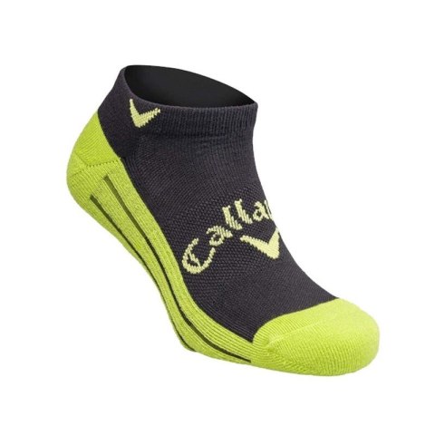 Callaway, skarpety męskie Tour Opti-Dril Low II L/XL (stopki, czarno-limonkowe, rozm. 44-47) Callaway, skarpety męskie Tour Opti-Dril Low II L/XL (stopki, czarno-limonkowe, rozm. 44-47)