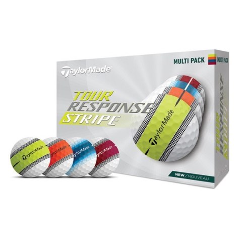 TAYLOR MADE , piłki golfowe Tour Response Stripe Multi Color (białe, 12 szt.) TAYLOR MADE , piłki golfowe Tour Response Stripe Multi Color (białe, 12 szt.)