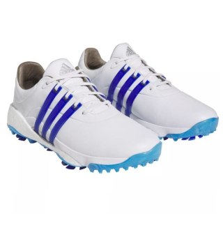Adidas, buty do gry w golfa Tour360 22 (męskie, roz. EU42,5, biało-niebieskie)