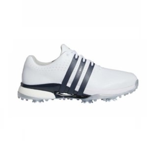Adidas, buty do gry w golfa Tour360 24 Boost (męskie, roz. EU44, biało-granatowe)