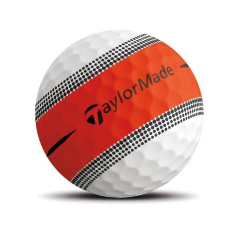 TAYLOR MADE, piłki golfowe Tour Response Stripe (biało-pomarańczowe, 12 szt.) TAYLOR MADE, piłki golfowe Tour Response Stripe (biało-pomarańczowe, 12 szt.)