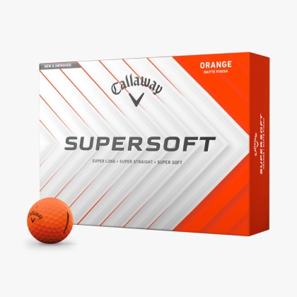 Callaway, piłki golfowe SUPERSOFT 2025 (pomarańczowy mat, 12 szt.)