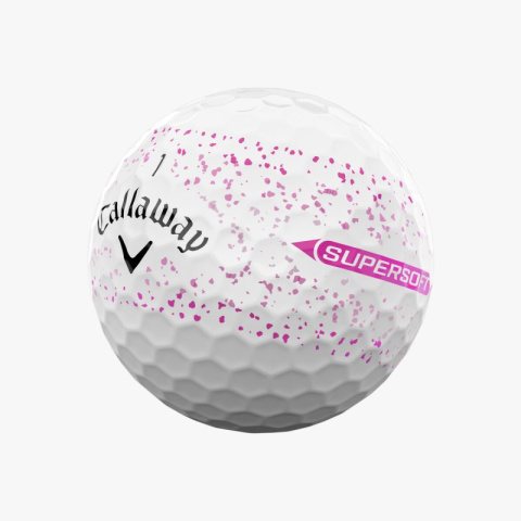 Callaway, piłki golfowe SUPERSOFT Splatter 360, model 2025 (biało-różowe, 12 szt) Callaway, piłki golfowe SUPERSOFT Splatter 360, model 2025 (biało-różowe, 12 szt)