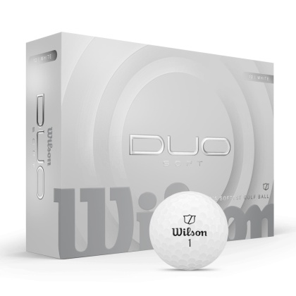 Wilson, piłki golfowe Duo Soft, model 2025 (białe, 12 szt.)