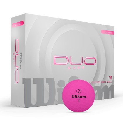Wilson, piłki golfowe Duo Soft, model 2025 (różowy mat, 12 szt.)