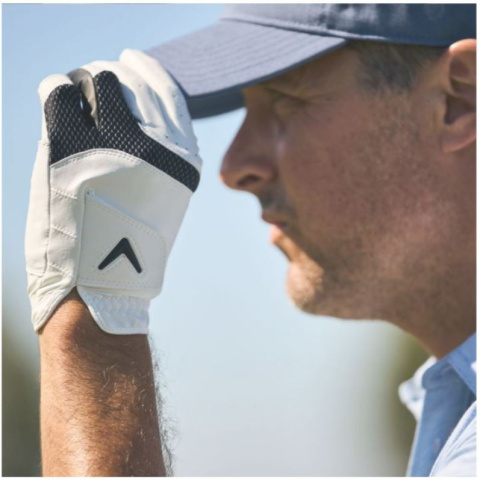 Callaway, rękawice golfowe Weather Spann MLH, mod.23 (2-pak, sztuczna skóra, biała, rozm. ML)