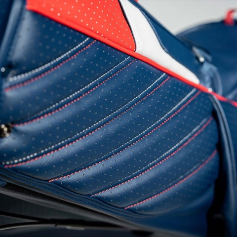 Ogio, torba golfowa Shadow (z nóżkami/standbag) - czerw-biało-czar, model 2025