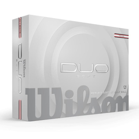 Wilson, piłki golfowe Duo Soft TRK360 z linią do puttowania, model 2025 (białe, 12 szt.)